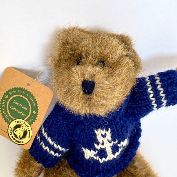 Nautical Archive Collection Boyds Bears Plush Anchor Sweater Vintage With Tags - Picture 2 of 14